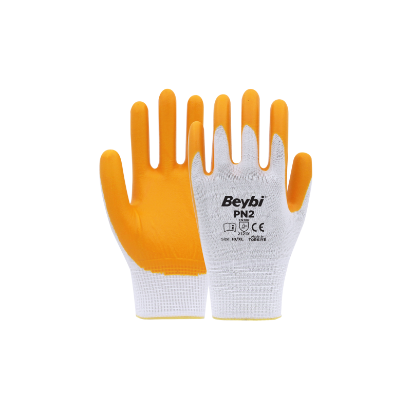 PN2 POLYESTER ÖRME NİTRİL ELDİVEN