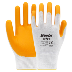 PN7 POLYESTER ÖRME NİTRİL ELDİVEN